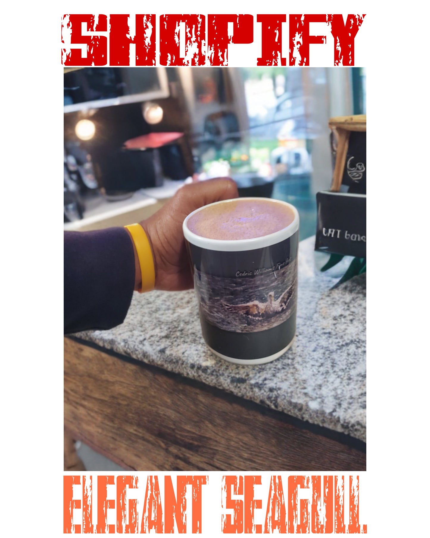 Elegant Seagull glossy mug