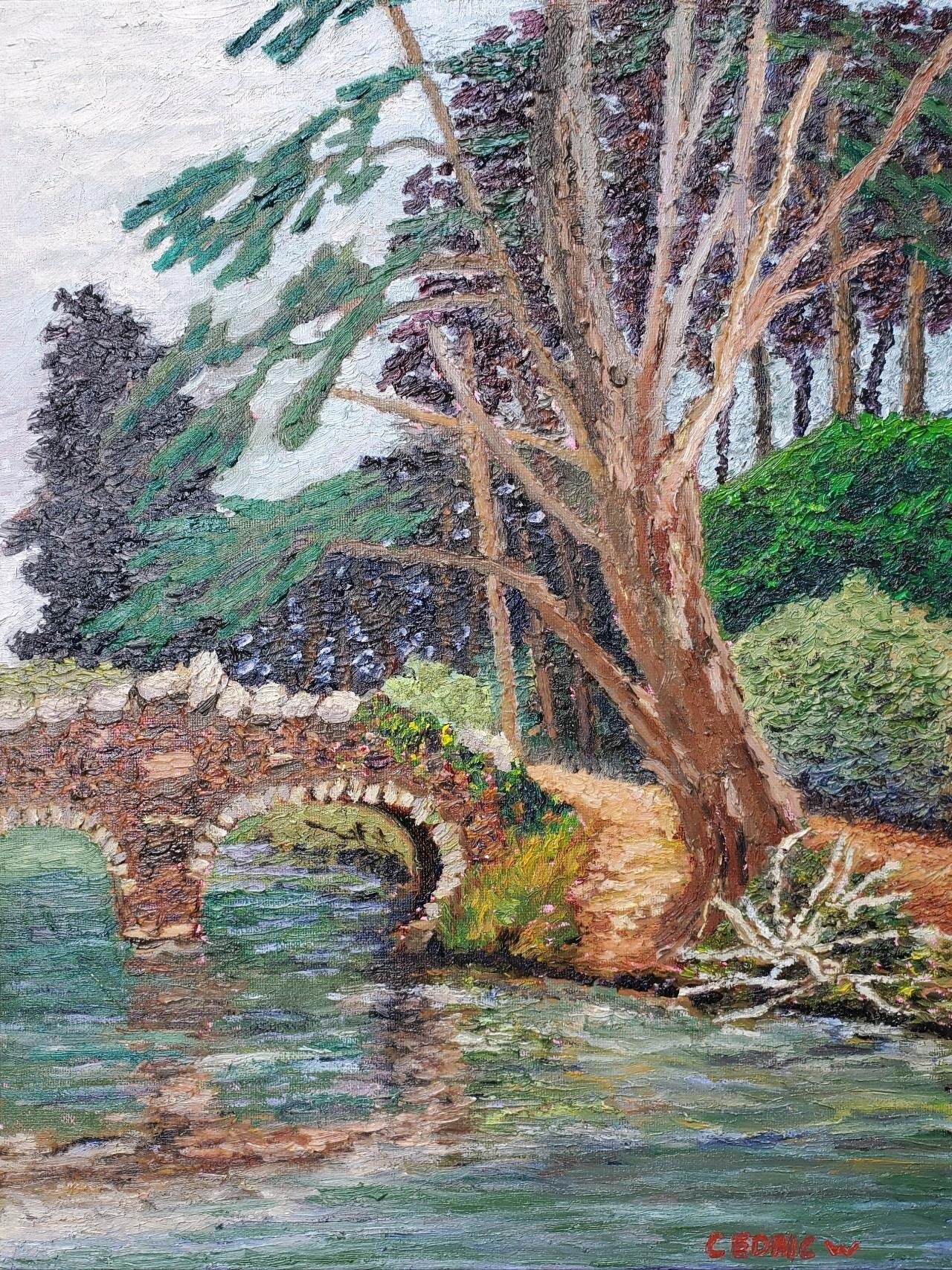 Cypress Tree & Bridge Jigsaw puzzle